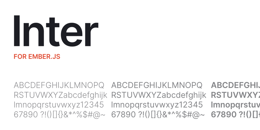 Font sample for Inter font